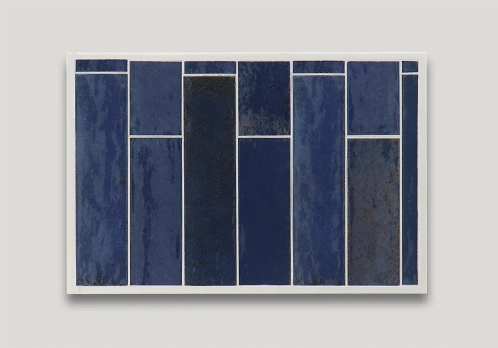 Hoogglans Handvorm Wandtegel 7x28 Cm Sarasota Blauw A450