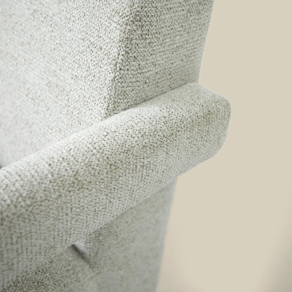 Japandi Fauteuil Creme Stof