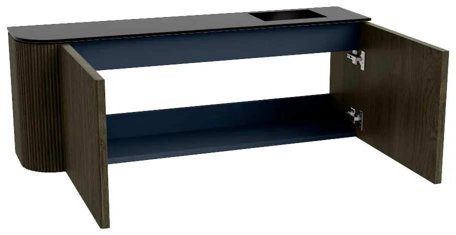 Mondiaz Joya 110cm toiletmeubel ronding links shadow met wastafel faye rechts zonder kraangat urban