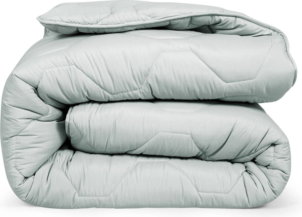 Dekbed 2 in 1 - Wasbaar dekbed zonder overtrek - 240x220 - licht grijs xl