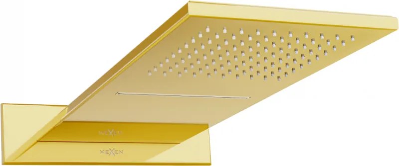 Mexen Waterfall slim regendouche 50 x 22 cm, goud - 79190-50
