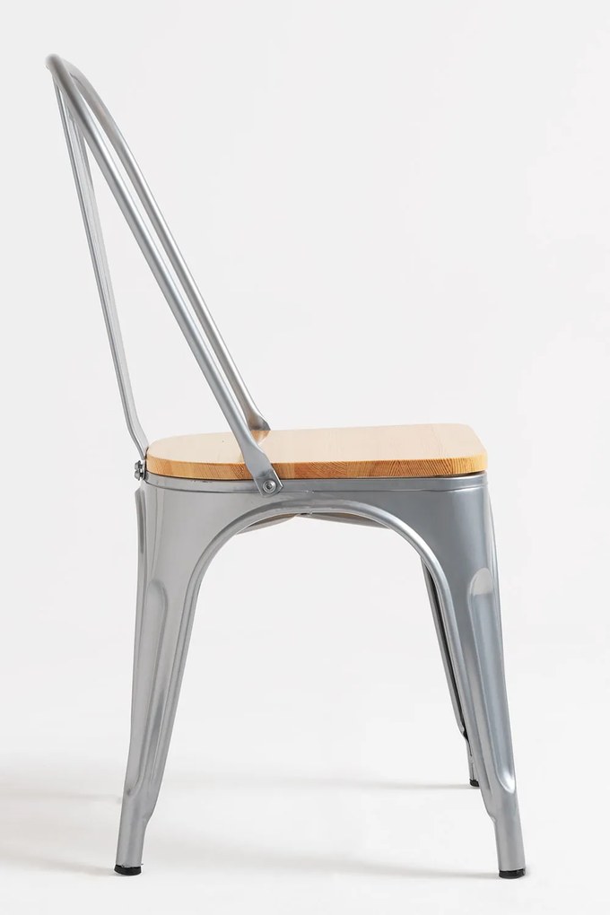 Pakket 4 Stoelen Torix Natuurlijk Hout