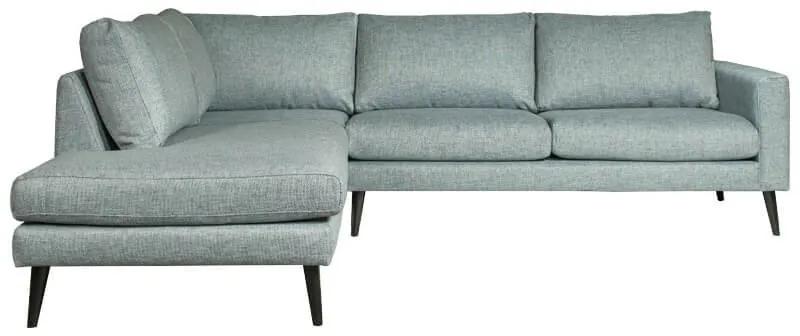Hoekbank Aster chaise longue links | stof Side blauwgrijs 142 | 2,22 x 2,62 mtr breed