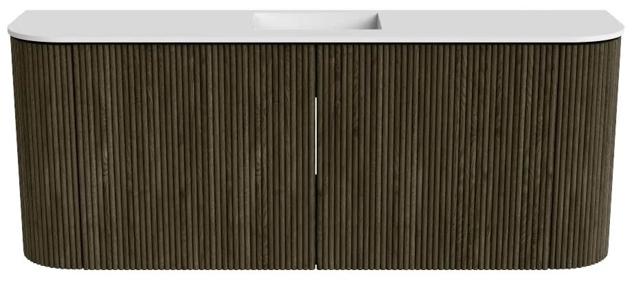 Mondiaz Joya 105cm toiletmeubel ronding links/rechts shadow met wastafel faye midden 1 kraangat talc