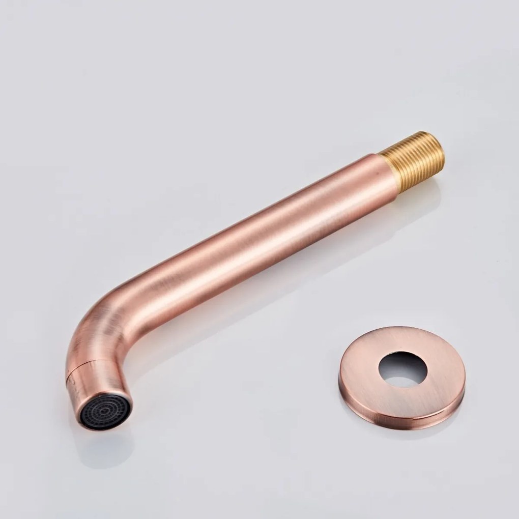Saniclear Copper Stripes inbouw badkraan rond geborsteld koper