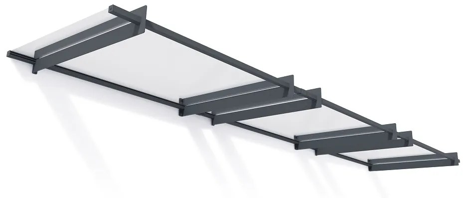 Moderne deurluifel Nancy 4,5 m Palram - Canopia antraciet