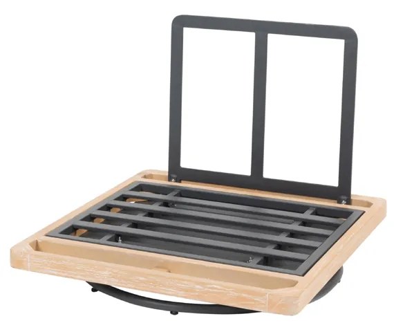 4 Seasons Outdoor Yara draaibare loungestoel met frame van RVS en geborsteld teak * Sale *    houtkleur weerbestendig