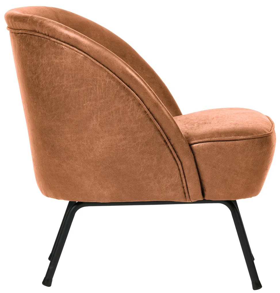 BePureHome Vogue Retro Fauteuil Cognac Leer