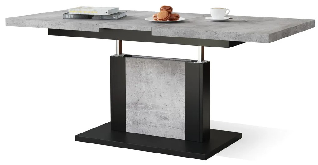 ORION beton / zwart, salontafel