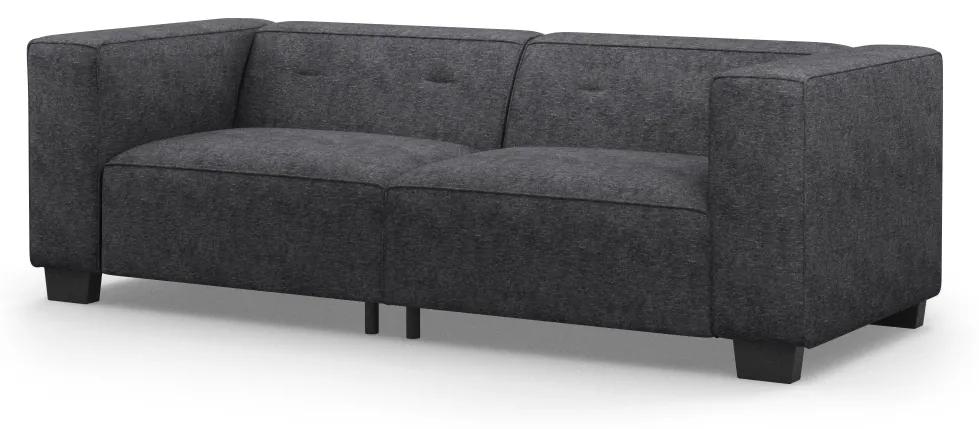 Rivièra Maison - Hampton Heights Sofa 3,5 Seater, washed cotton, rock grey - Kleur: grijs