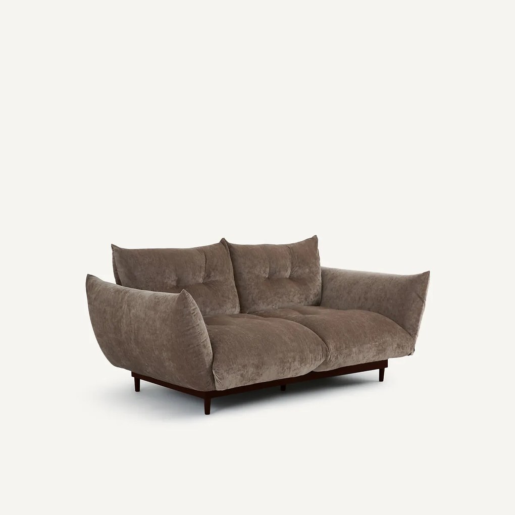 3-zits compacte bank in fluweelmix, VITORIA