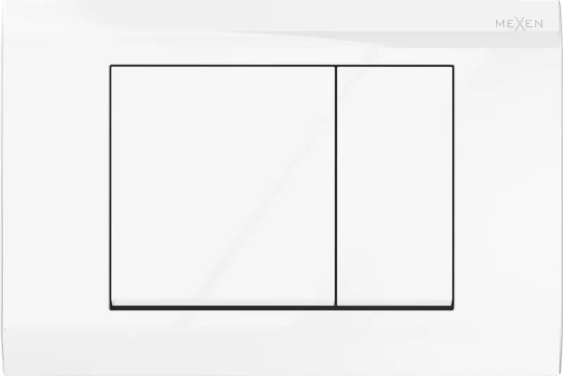 Mexen Fenix Air 01 pneumatische spoelknop, glanzend wit - 6A0100