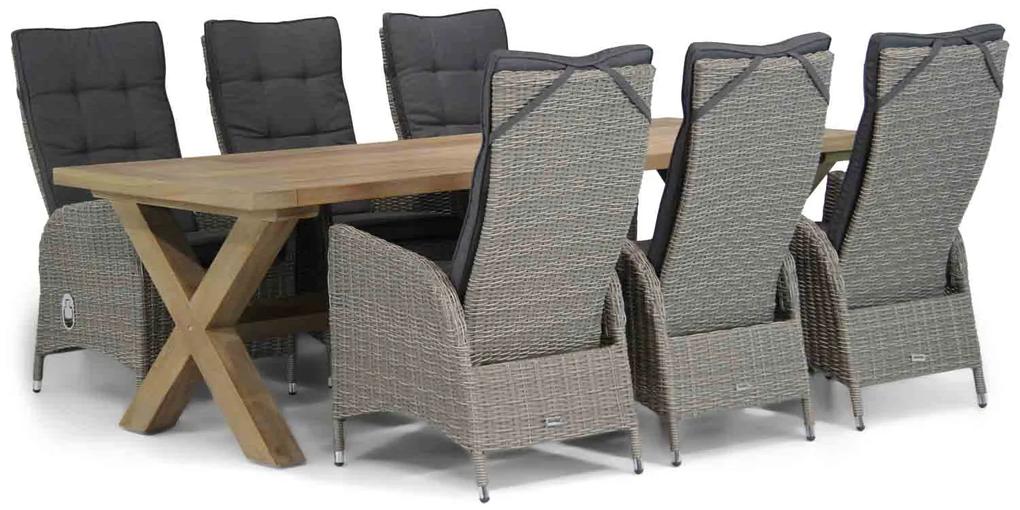 Garden Collections Lincoln/Oregon 240 cm dining tuinset 7-delig