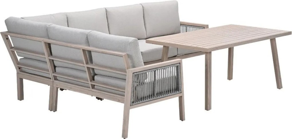 Garden Impressions San Capri lounge dining set 6-delig links - light oak look