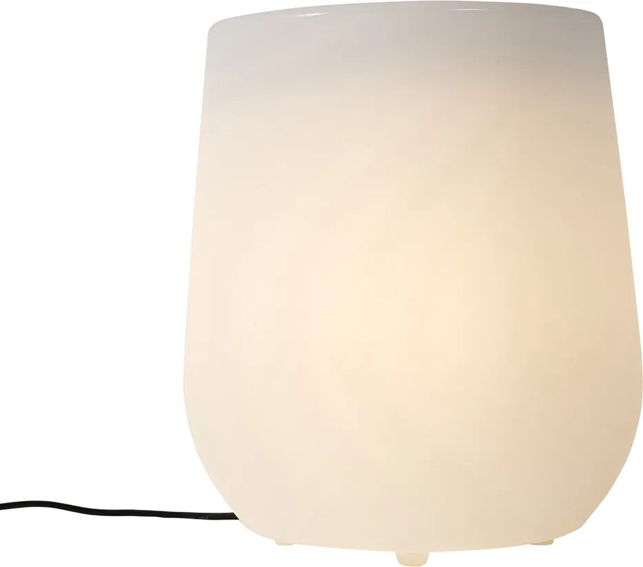 Smart buiten vloerlamp bloempot wit IP44 incl. Wifi A60 - Flowerpot
