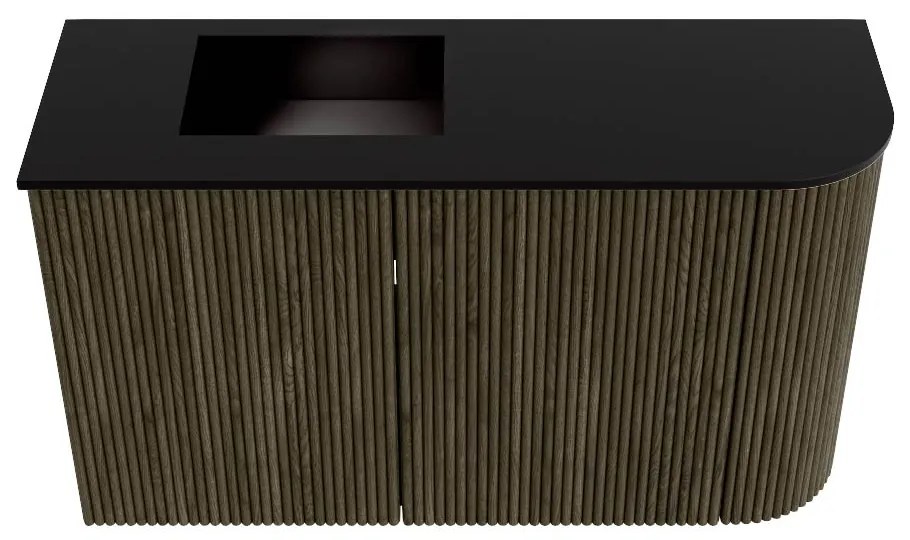 Mondiaz Joya 70cm toiletmeubel ronding rechts shadow met wastafel faye links 1 kraangat urban