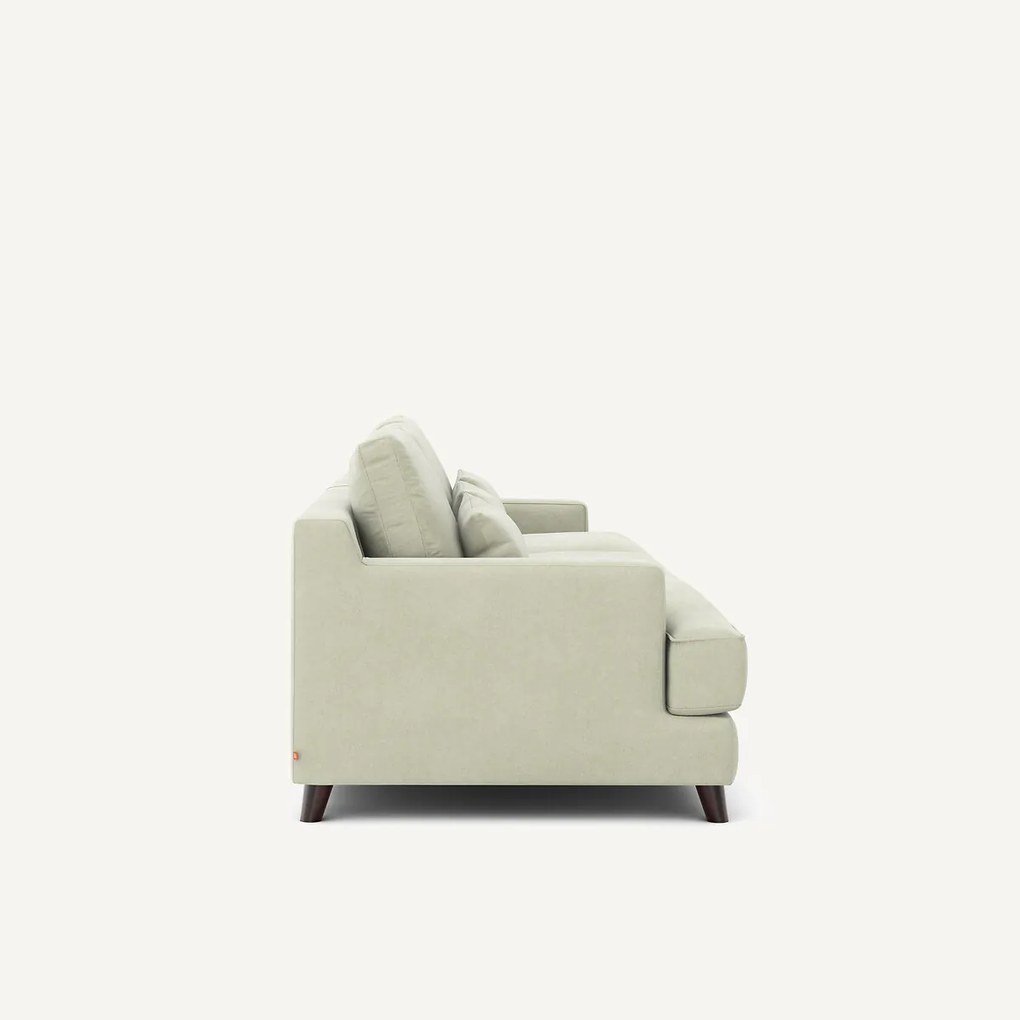 Bank 3- of 4-zits, van stonewashed fluweel, ALWINE