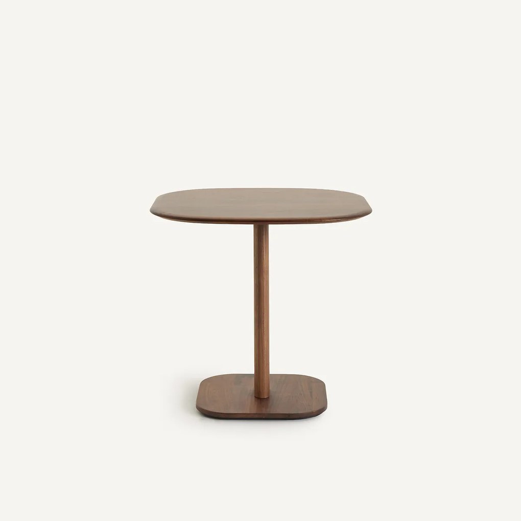 Massief notenhouten loungetafel, ontwerp Emmanuel Gallina, MONCEAU