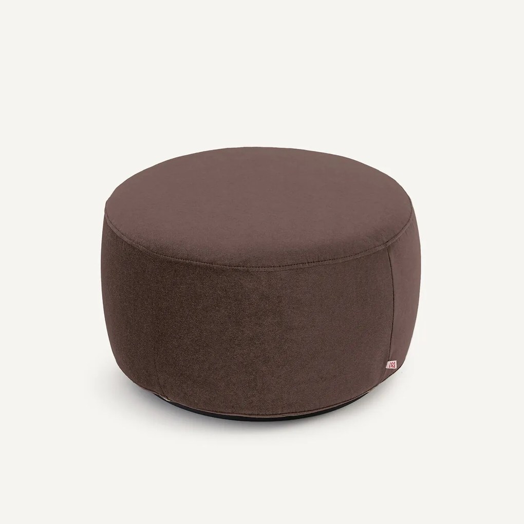 XL voetenbank in linnen fluwelen, Rosebury, ontwerp door Emmanuel Gallina