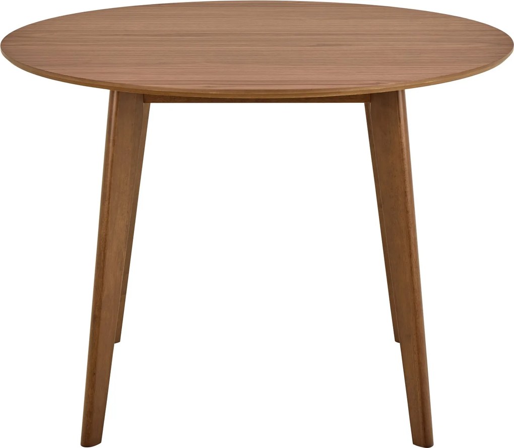 ROXY natuurlijke walnoot 90 cm - RONDE TAFEL VOOR KEUKEN/EETKAMER RETRO