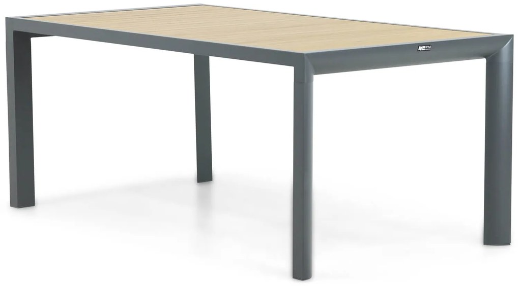 Dining Tuintafel   180 x 100 cm Aluminium Grijs  Borello