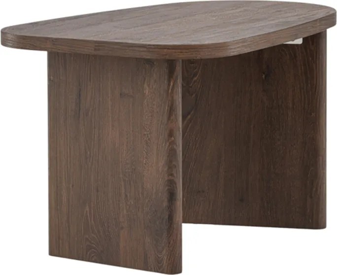 Kleine Organische Salontafel Mocca - 45 X 70cm.