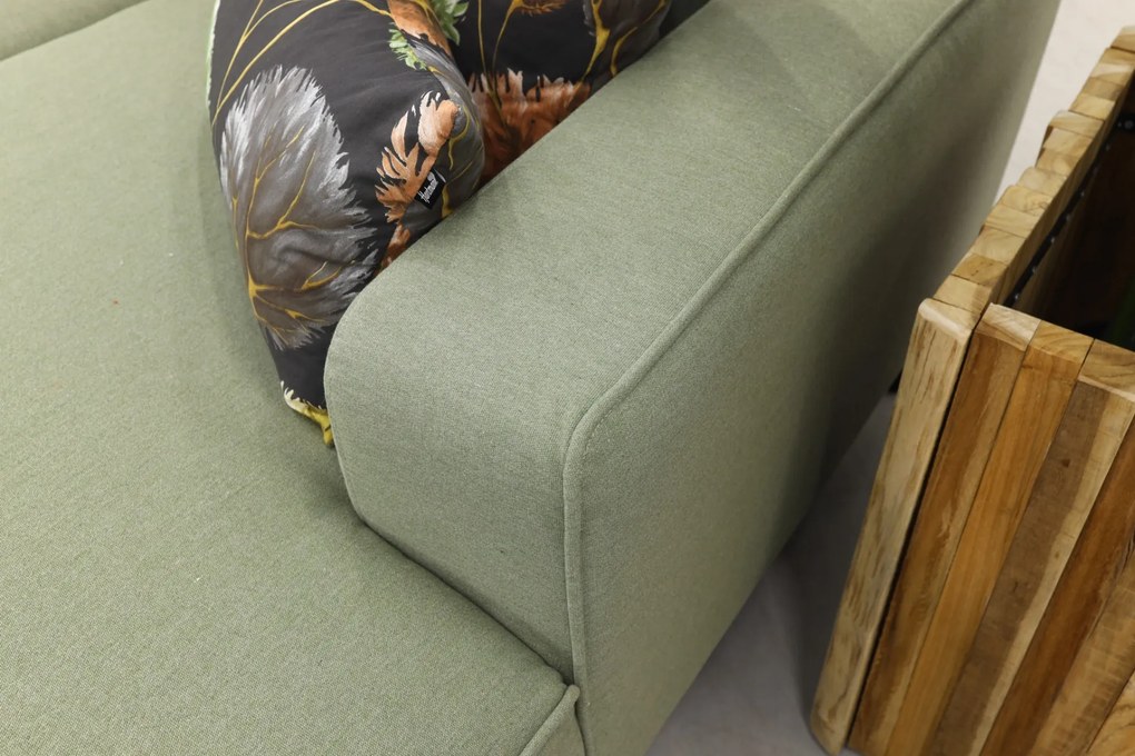 Boavista Sunbrella loungebank chaise longue - Heritage leaf - 2-delig - links