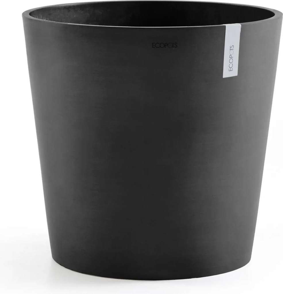Ecopots bloempot Amsterdam 60 - Rond - Dark Grey - Diameter 59 x H55,5 cm