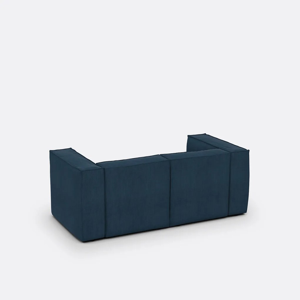 Modulaire bank, 2-zit, ribfluweel, Seven