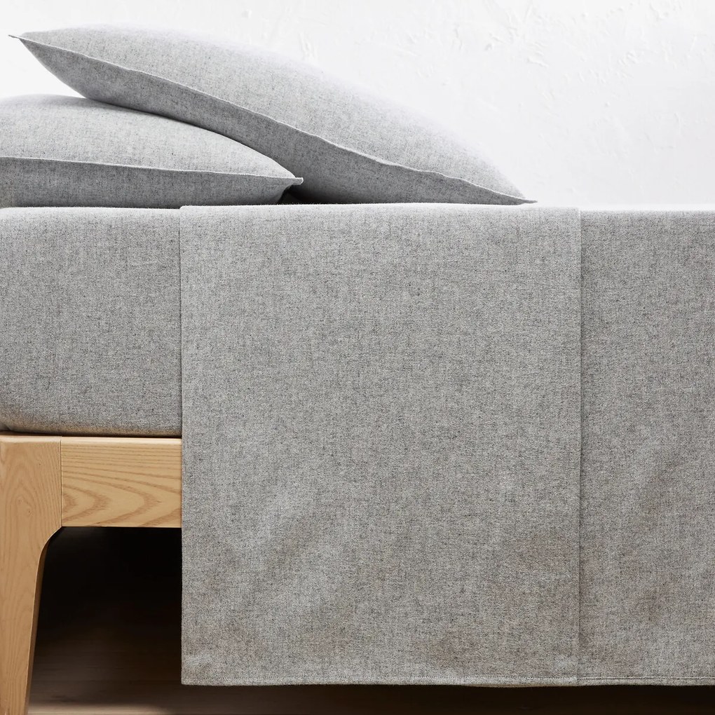 Onderlaken in chambray katoenen flanel, Clara