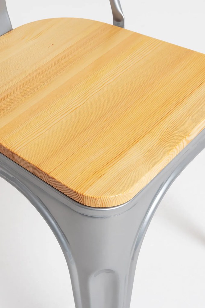 Pakket 4 Stoelen Torix Natuurlijk Hout