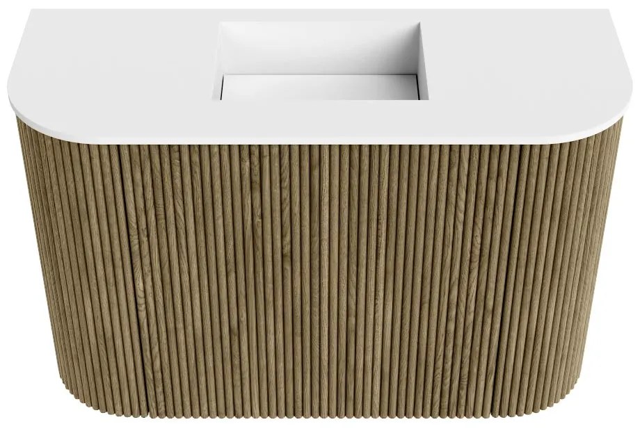 Mondiaz Joya 65cm toiletmeubel ronding links/rechts dusk met wastafel faye midden zonder kraangat talc