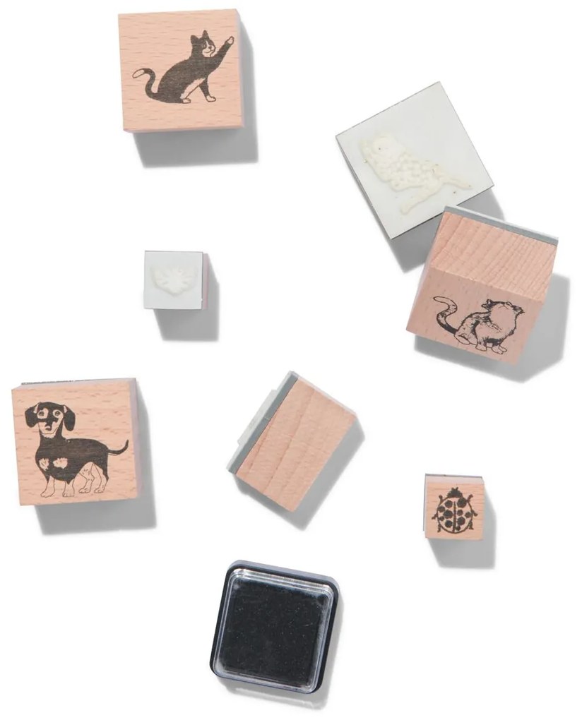 HEMA Stempels Set 11x7 Dieren