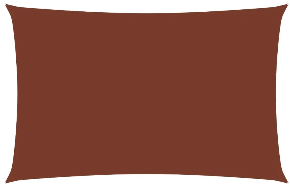 vidaXL Zonnescherm rechthoekig 3x5 m oxford stof terracottakleurig