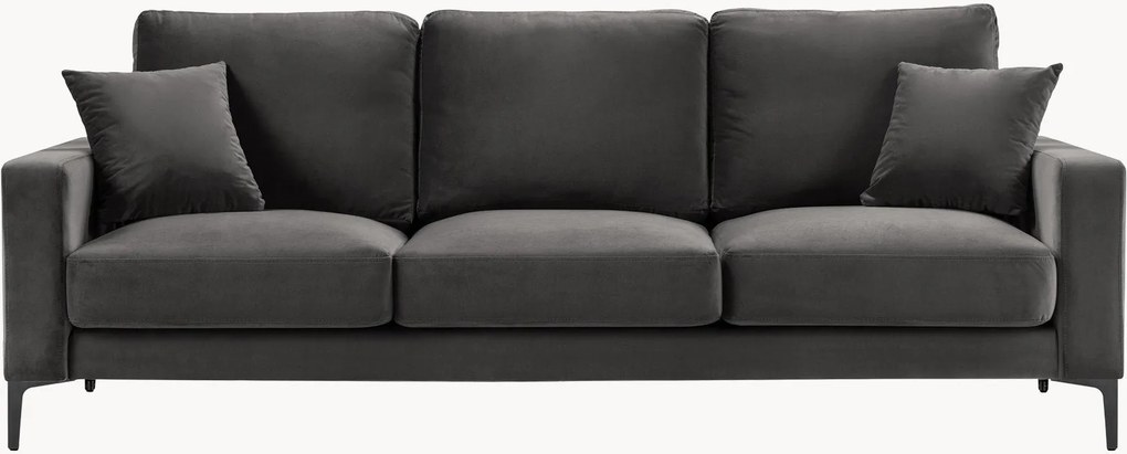Bank Venus (3-zits) met fluweel effect, B 220 cm