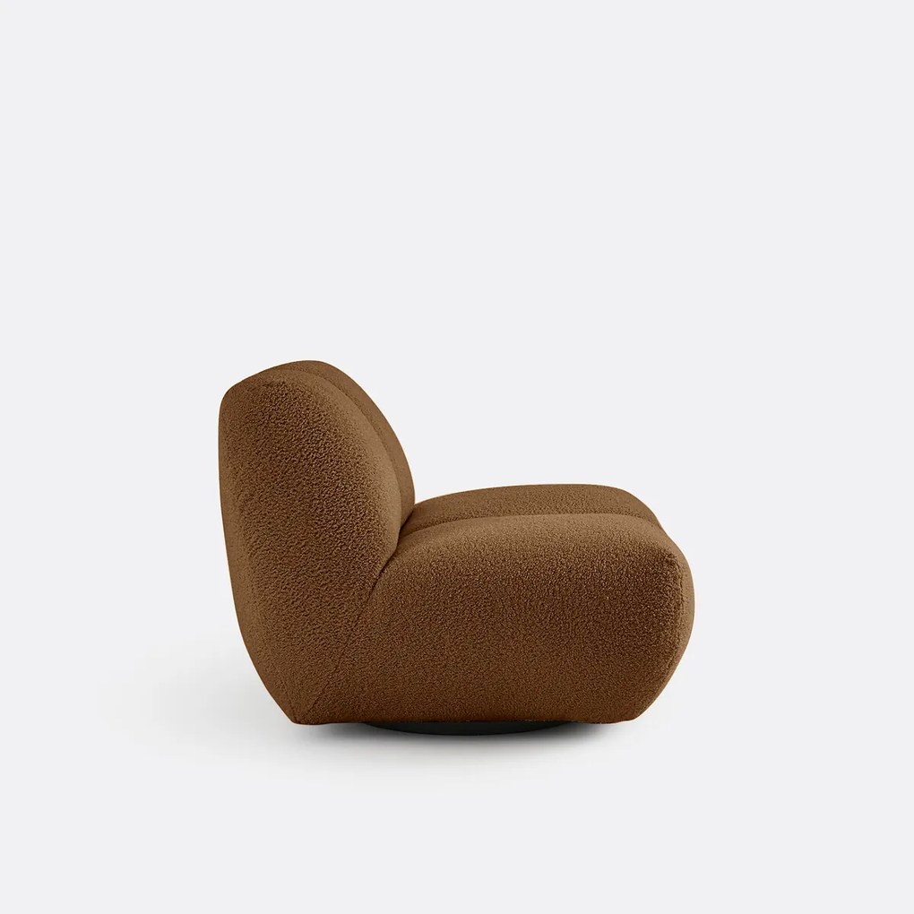 Draaifauteuil, dikke badstof, Nuria