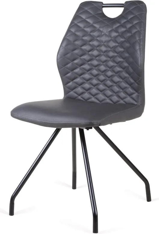 Eetkamerstoel - Carlos - leer Vintage zwart