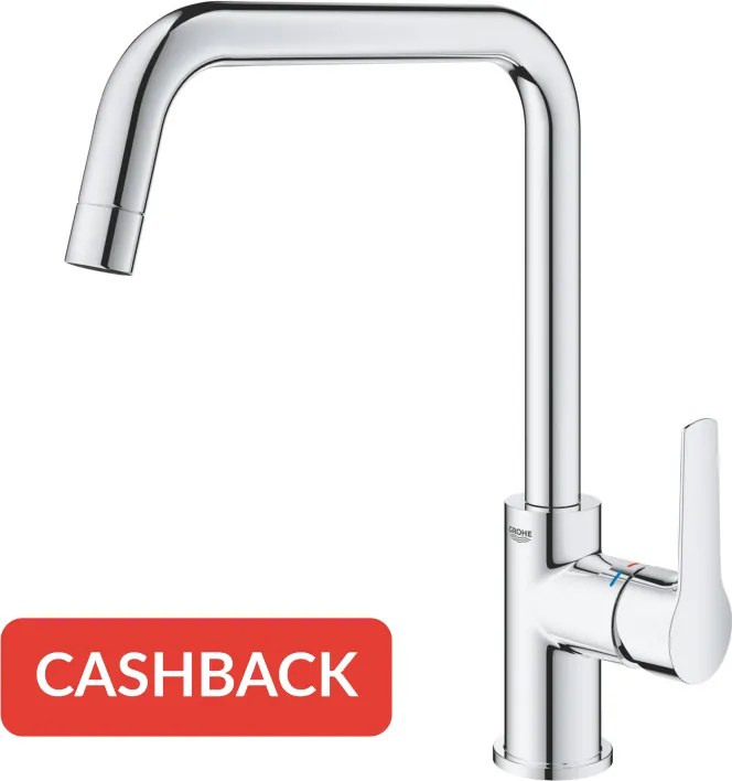 Grohe Start verhoogde keukenmengkraan hoek chroom