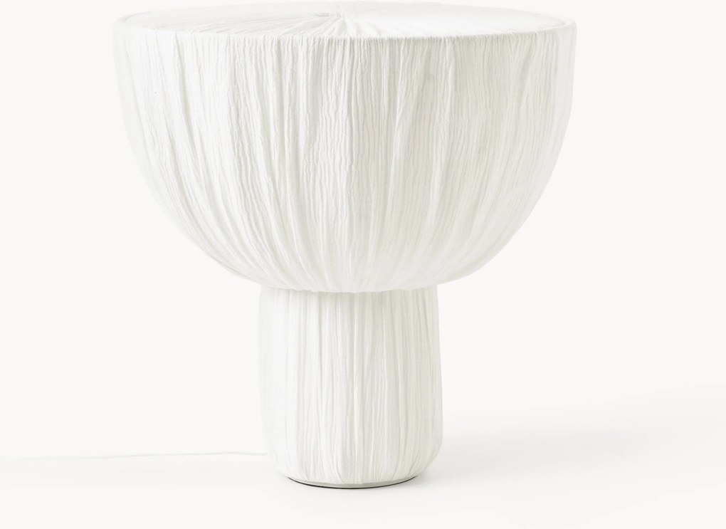 Tafellamp Maeva van stof, H 40 cm