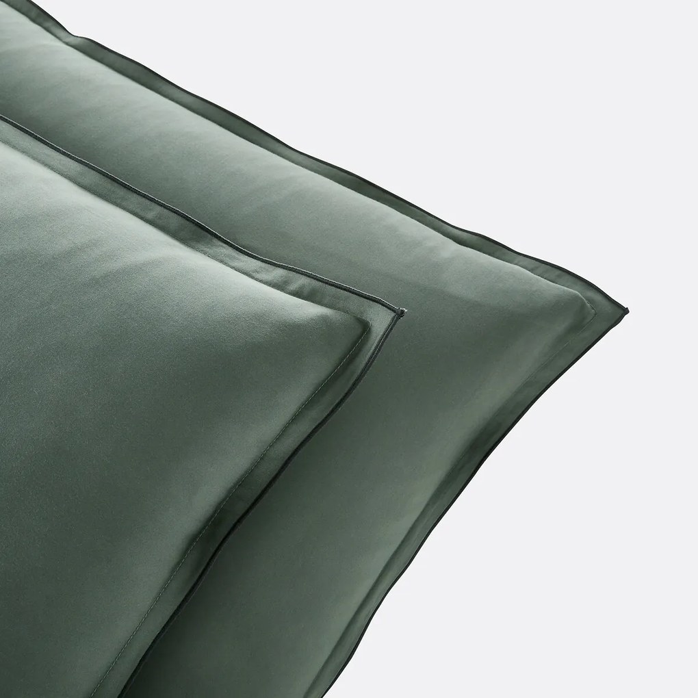 Kussensloop in gewassen katoensatijn van 118 draden, Victor uni