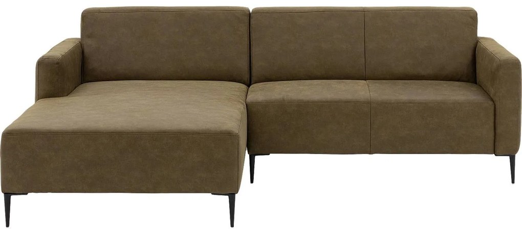 Goossens Key West groen, micro leer, 2-zits, modern design