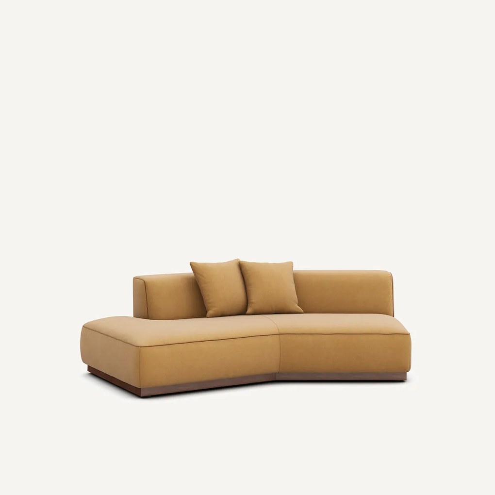 Halve bank links in linnen fluweel, JACOPO