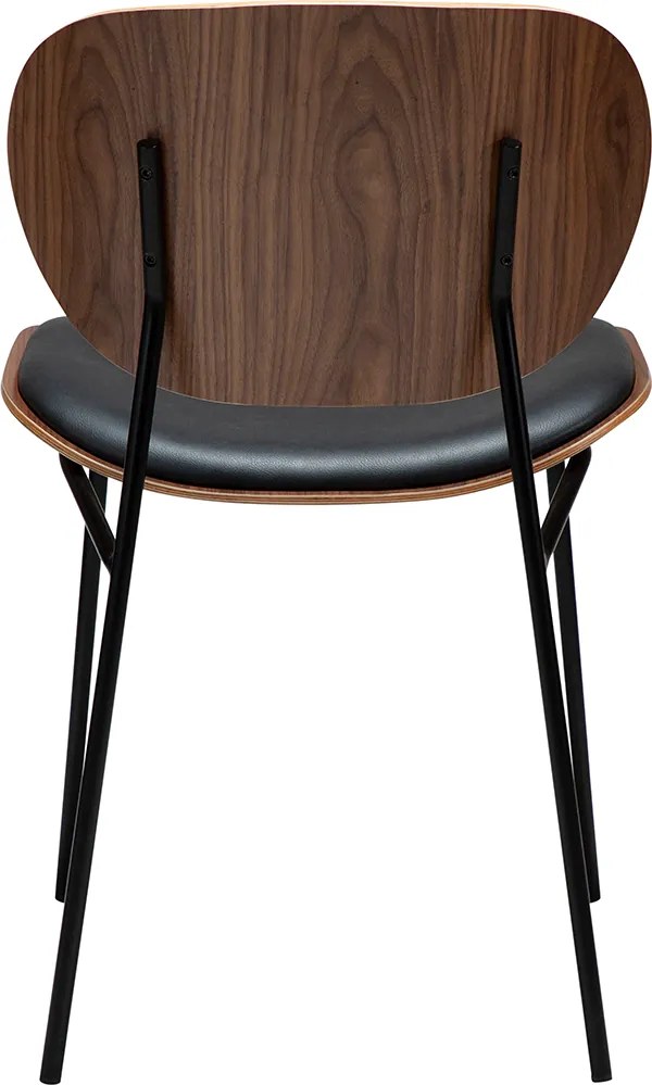 Dan-Form Clementina Design Eetkamerstoel Walnoot En Leer