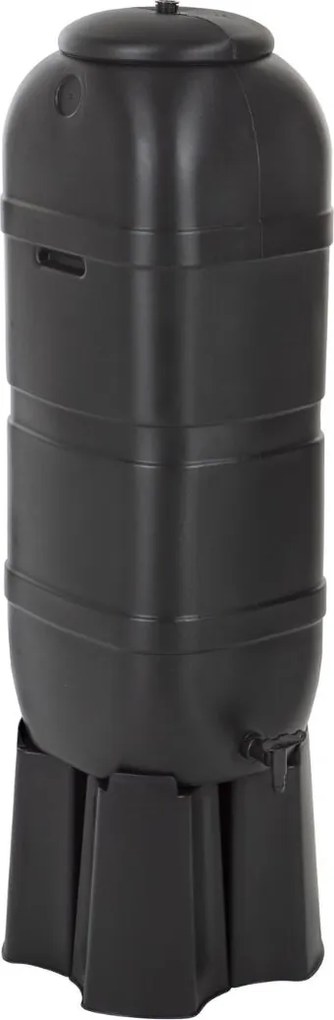 Practo Garden Classic regenton 100 liter - Classic zwart - Inclusief accessoires