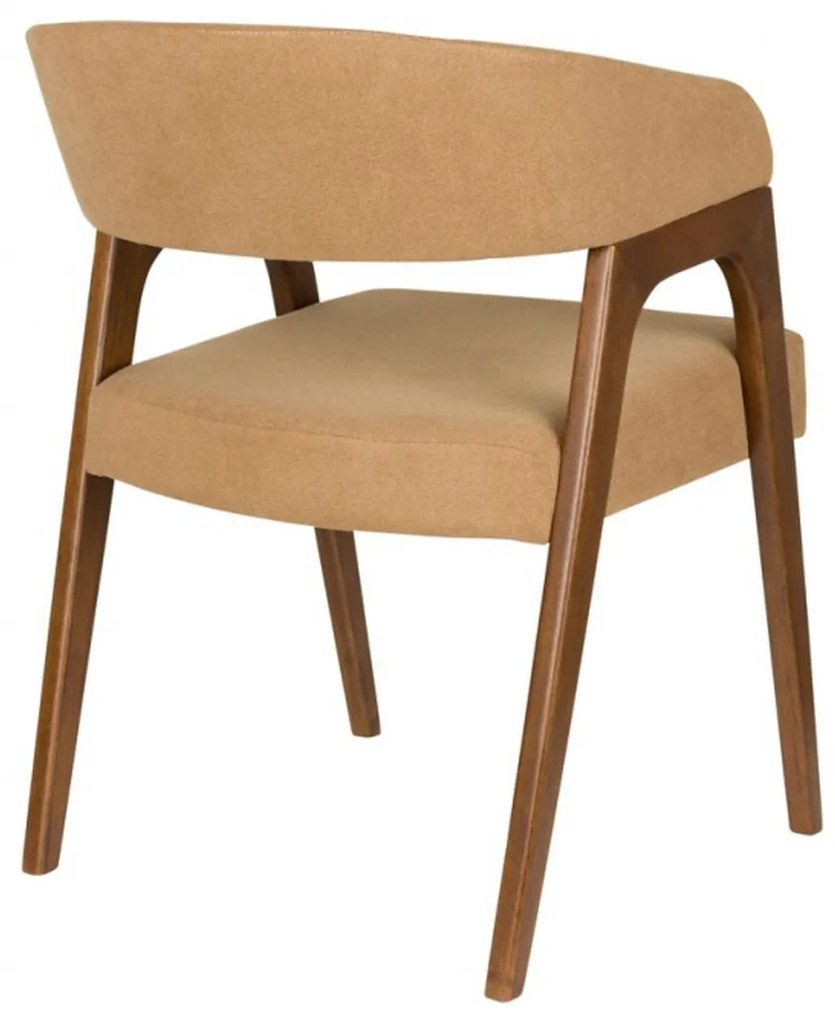 Dutchbone Adamello Vintage Eetkamerstoel Walnoot Beige