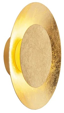 Art deco plafondlamp goud/messing incl. LED - Sun