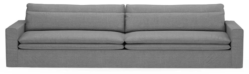 Rivièra Maison - Continental Sofa XL, washed cotton, grey - Kleur: bruin
