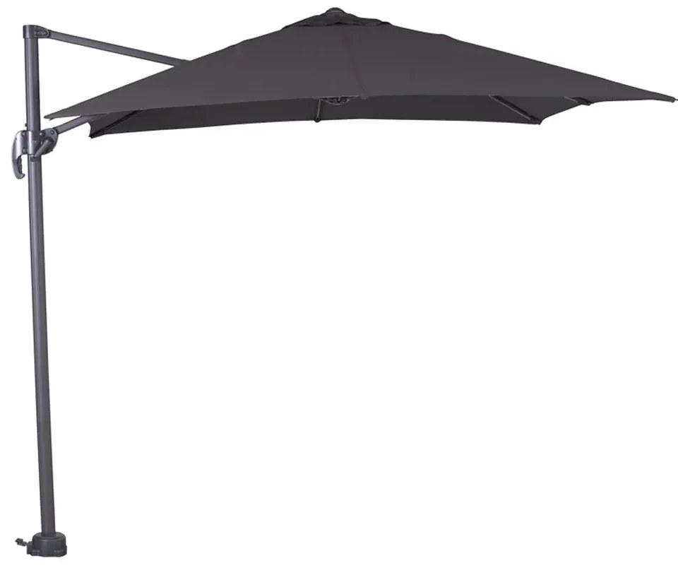 Garden Impressions Hawaii zweefparasol S 250x250 - donker grijs - zwart