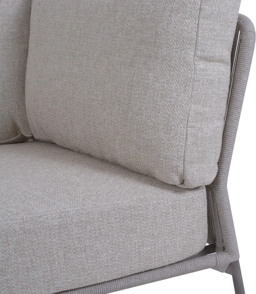 Hoek loungeset 5 personen Rope Grijs  4 Seasons Outdoor Florence/Miyora