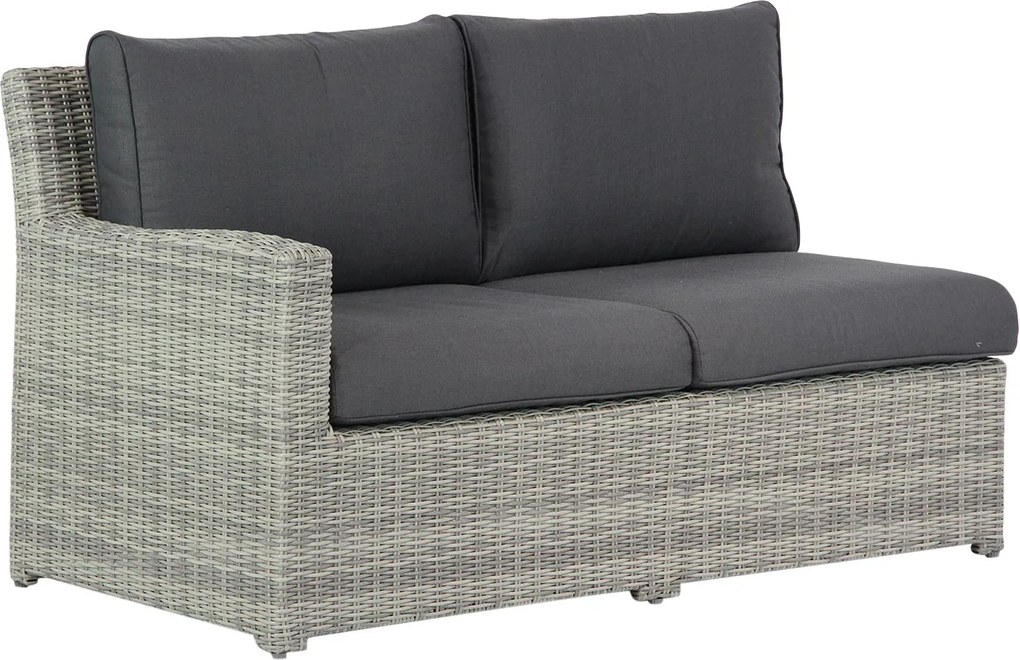 Hoek loungeset 5 personen Wicker Grijs  Garden Collections Giardino